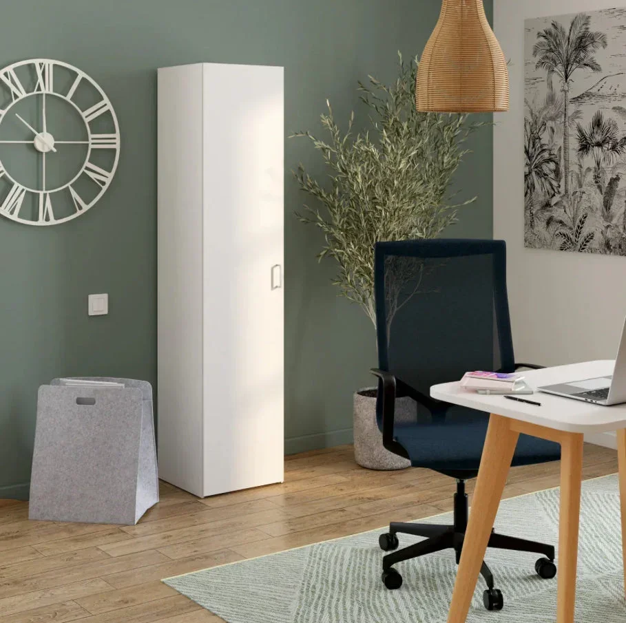 Armoire ANDRUP Chene - 176 cm - avec 1 porte Chene - Image 4
