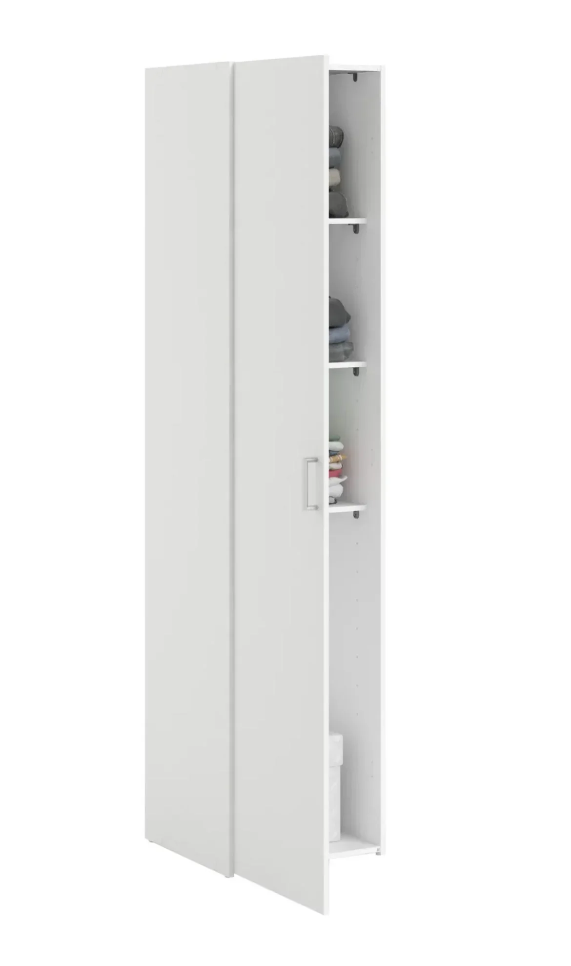 Armoire ANDRUP Chene - 176 cm - avec 1 porte Chene - Image 6
