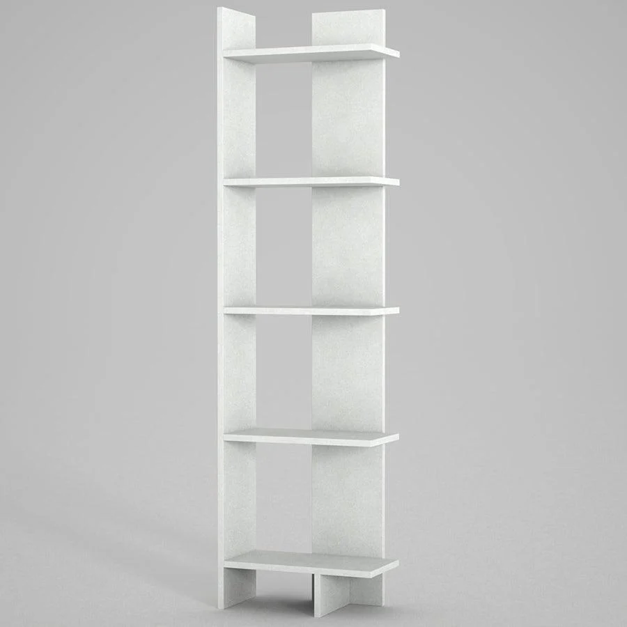 Bibliothèque PERLE -blanc- 170cm - Image 4