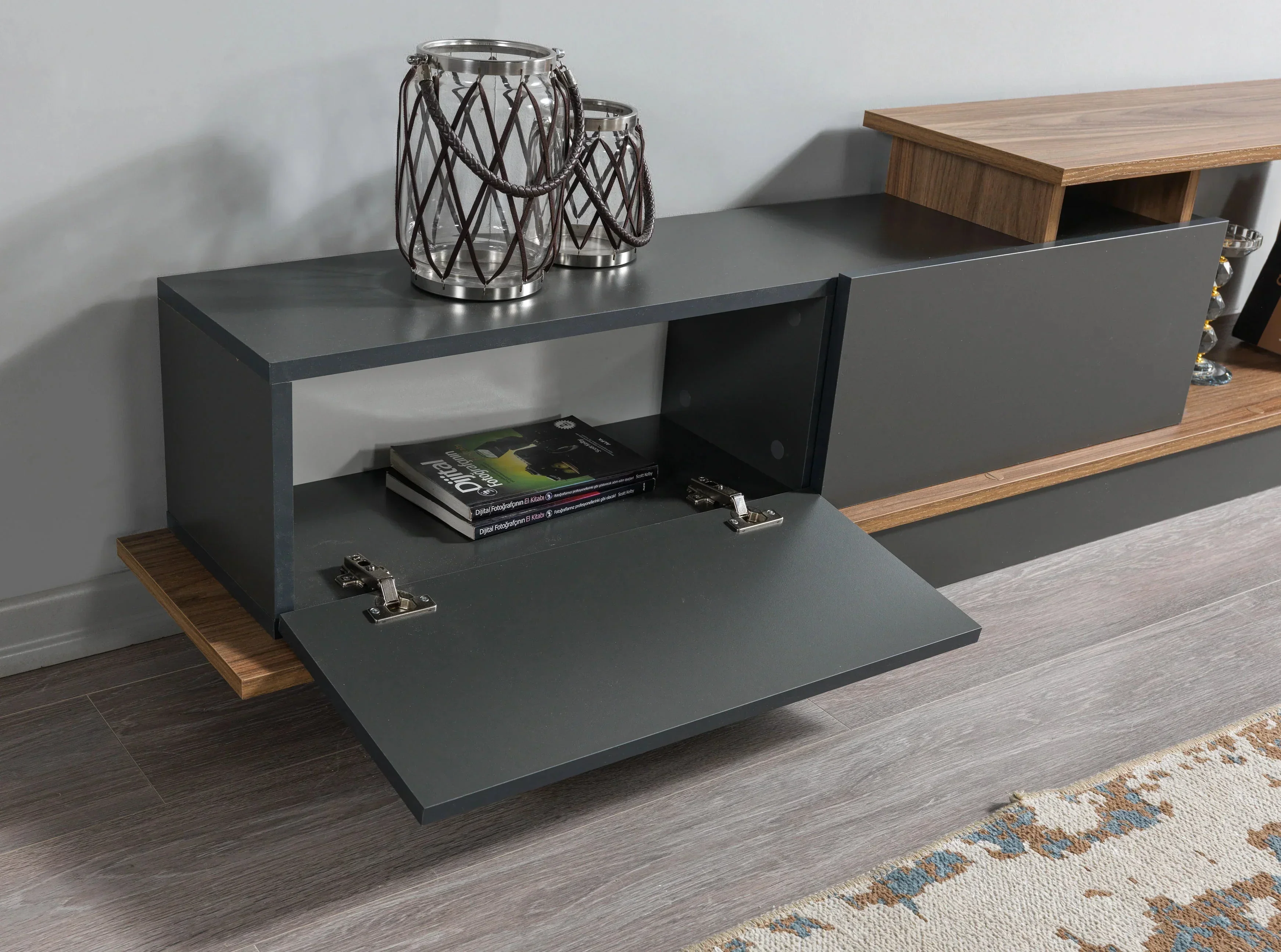 Ensemble Meuble TV+ Table basse + 2 tables d'appoint - Image 8