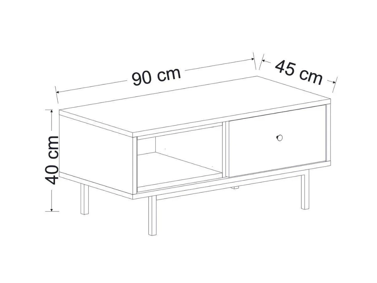 Ensemble BARS Anthracite (Console+Meuble TV +Table Basse) - Image 7