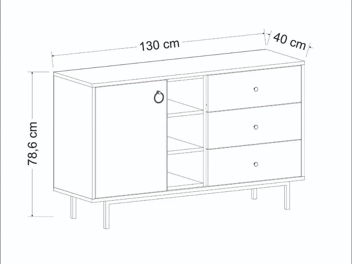 Ensemble BARS Anthracite (Console+Meuble TV +Table Basse) - Image 9
